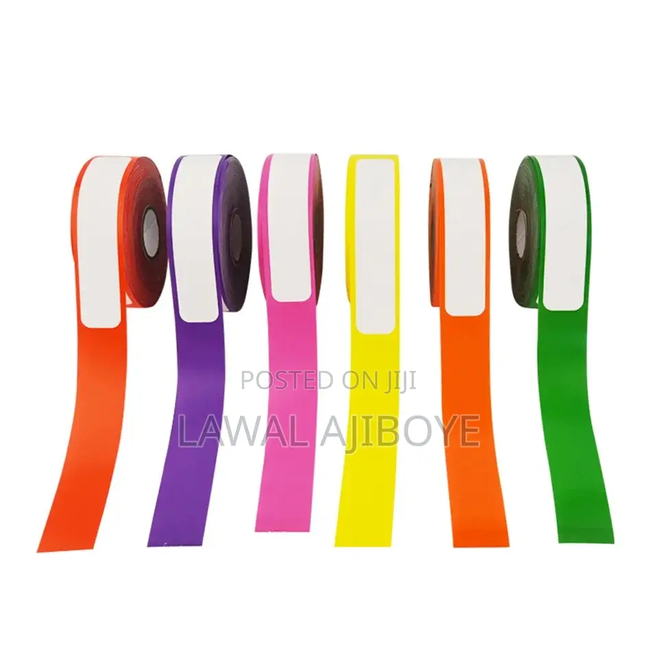 100pcs/Roll Print Self-Adhesive Barcode Wristband Thermal
