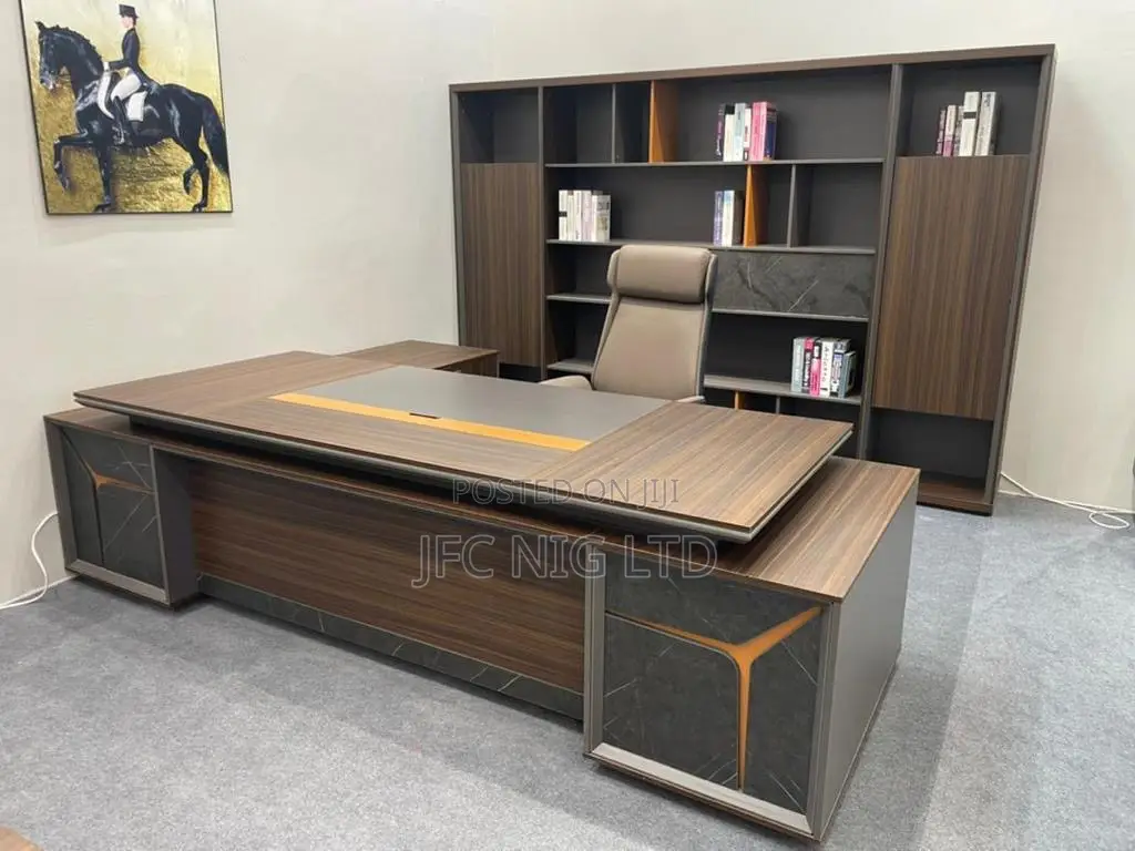 2.8metres Executive Office Table and Shelf