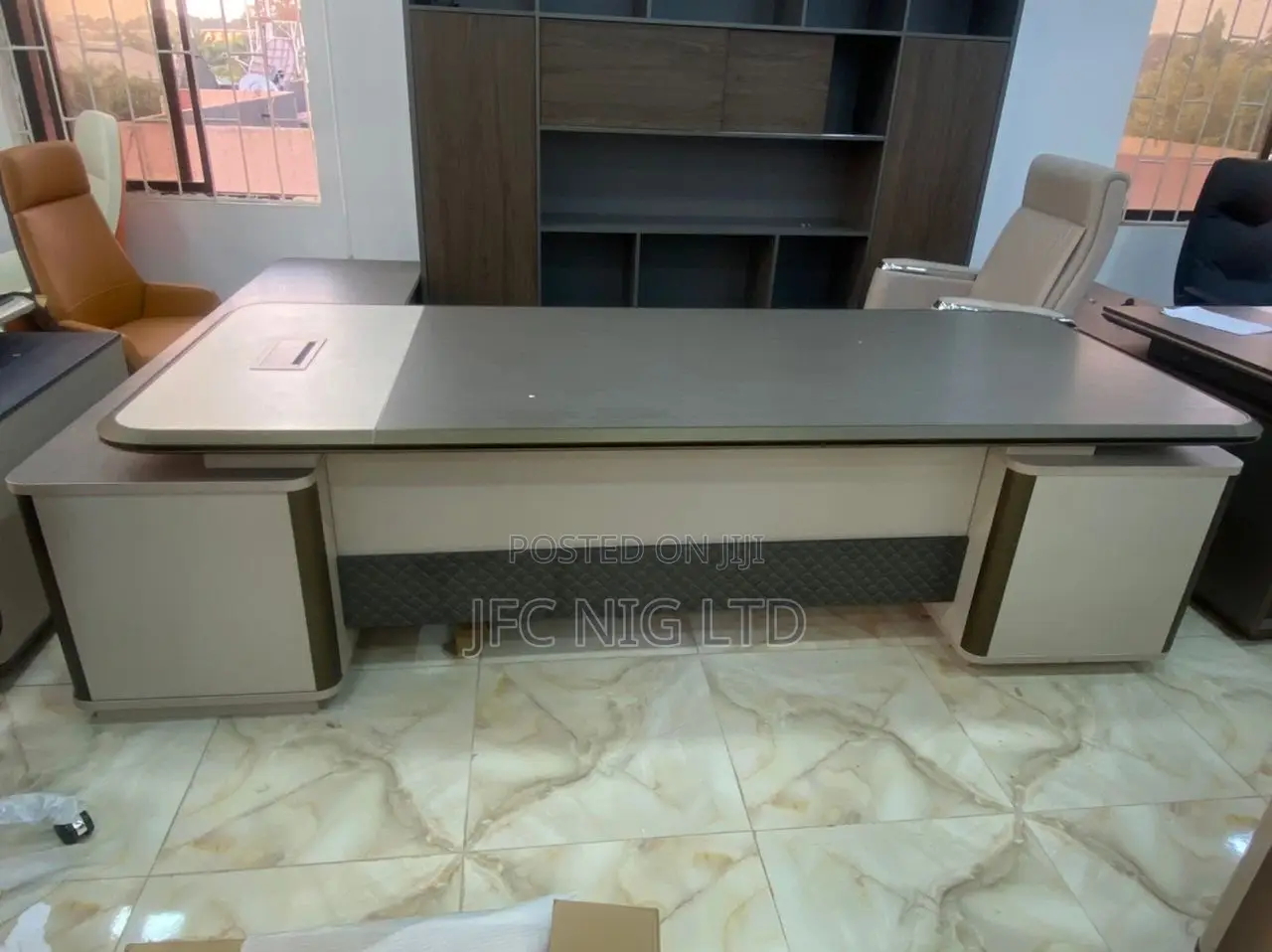 2.8 Metres Executive Office Table and Shelf
