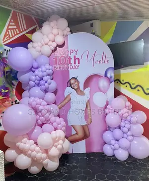 Pastel Balloons Birthday Decor