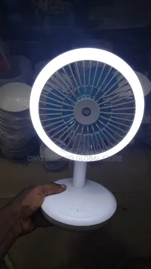 Dp Rechargeable Desktop Fan or Table Fan With Led Light