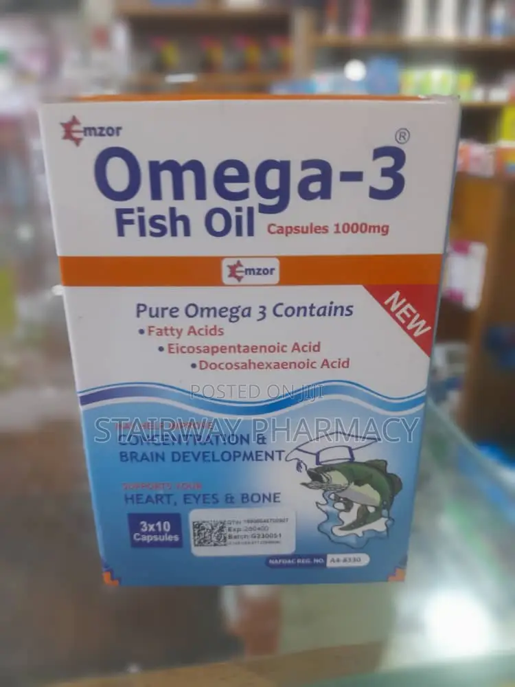 Emzor Omega 3 Caps in Isolo Vitamins & Supplements, Stairway Pharmacy