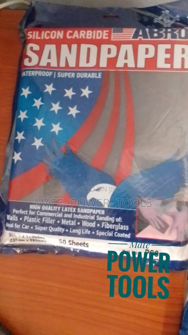 Abro Multi-Purpose Waterproof Sanding Sheets - P60