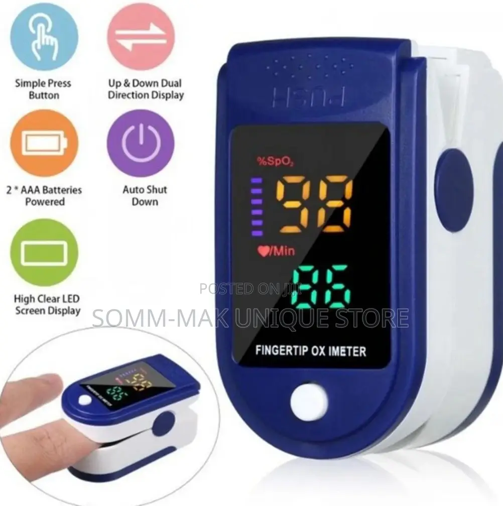 Lk87 Portable Finger Oximeter With Four Color LED