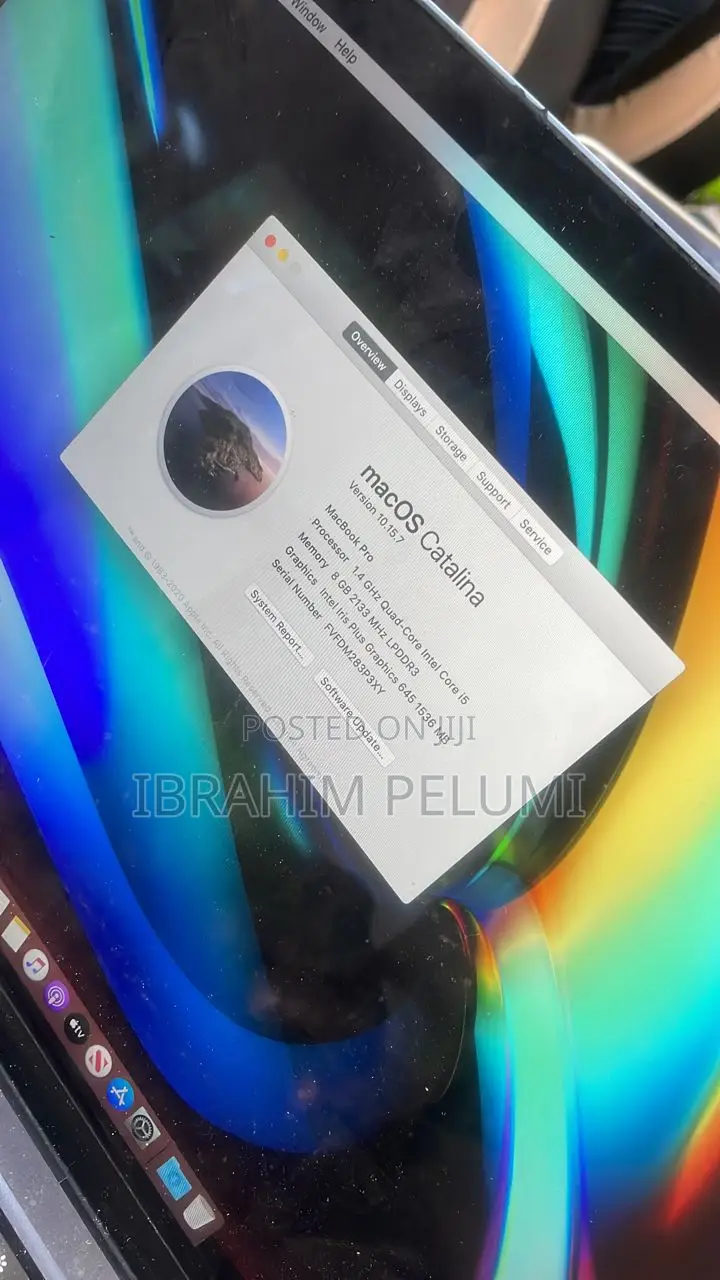 Laptop Apple MacBook Pro 2020 8GB Intel Core I5 SSD 256GB