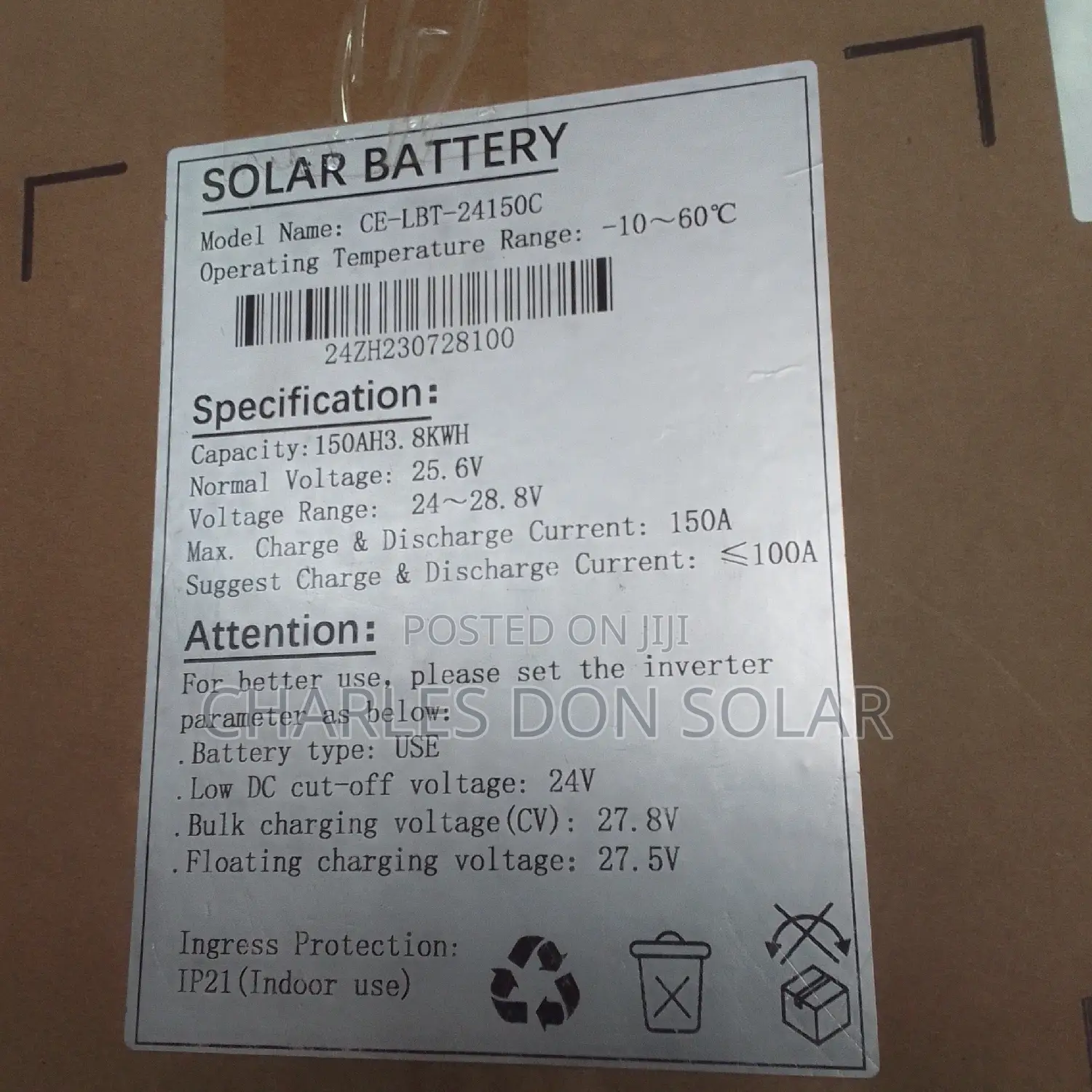 Cworth 3.8kwh