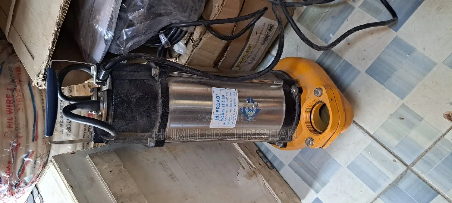 3hp Interdab Sewage Pump 1phase
