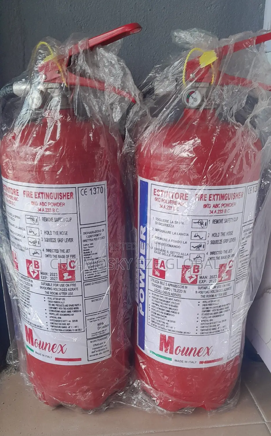 Fire Extinguisher 6kg ( All Sizes Available)