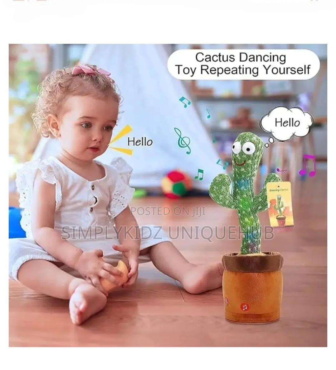 Kids Dancing and Talking Cactus