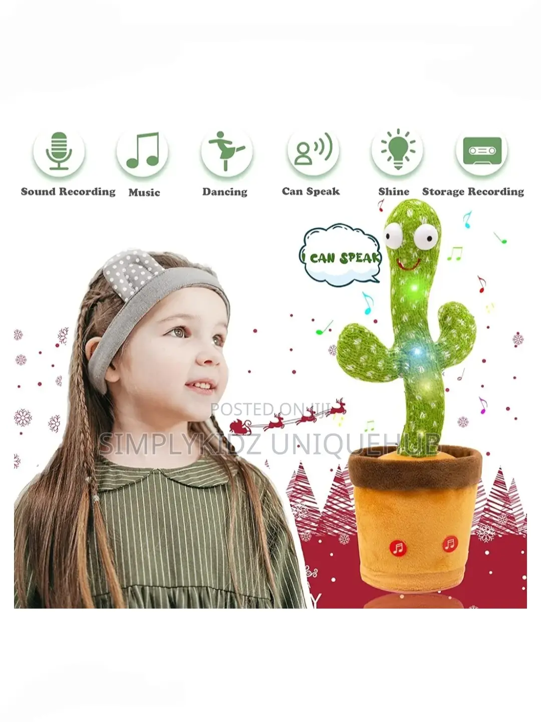 Kids Dancing and Talking Cactus