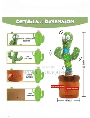 Kids Dancing And Talking Cactus