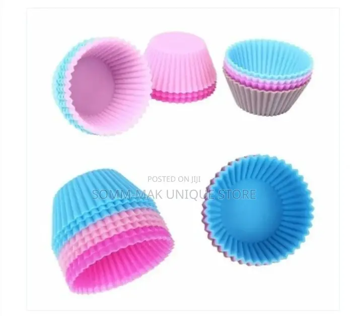 Reusable Silicon Cupcakes Maker- 10 Pieces Set - Multicolor