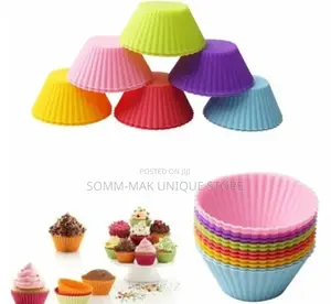 Reusable Silicon Cupcakes Maker- 10 Pieces Set - Multicolor