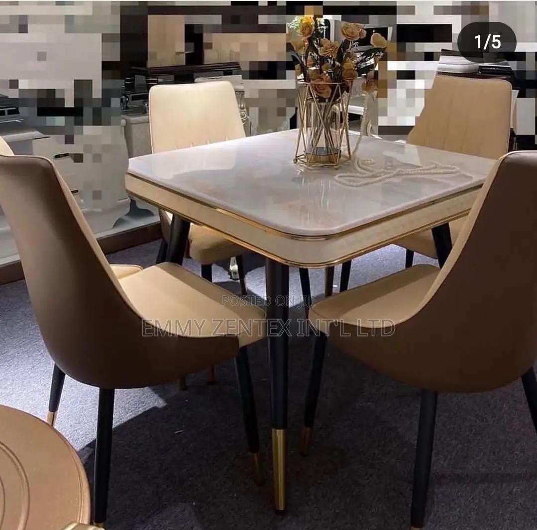 Marble Dining Set 4seaters