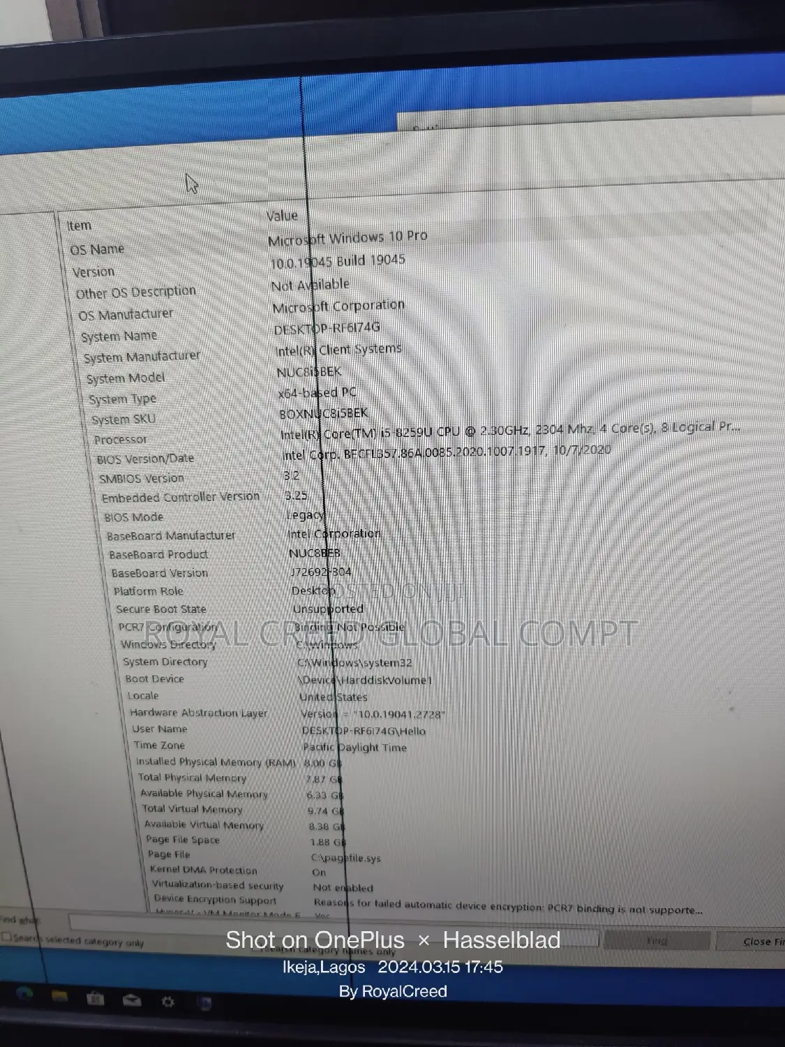 Desktop Computer Asus Mini PC PN60 32GB Intel Core i5 SSD 500GB