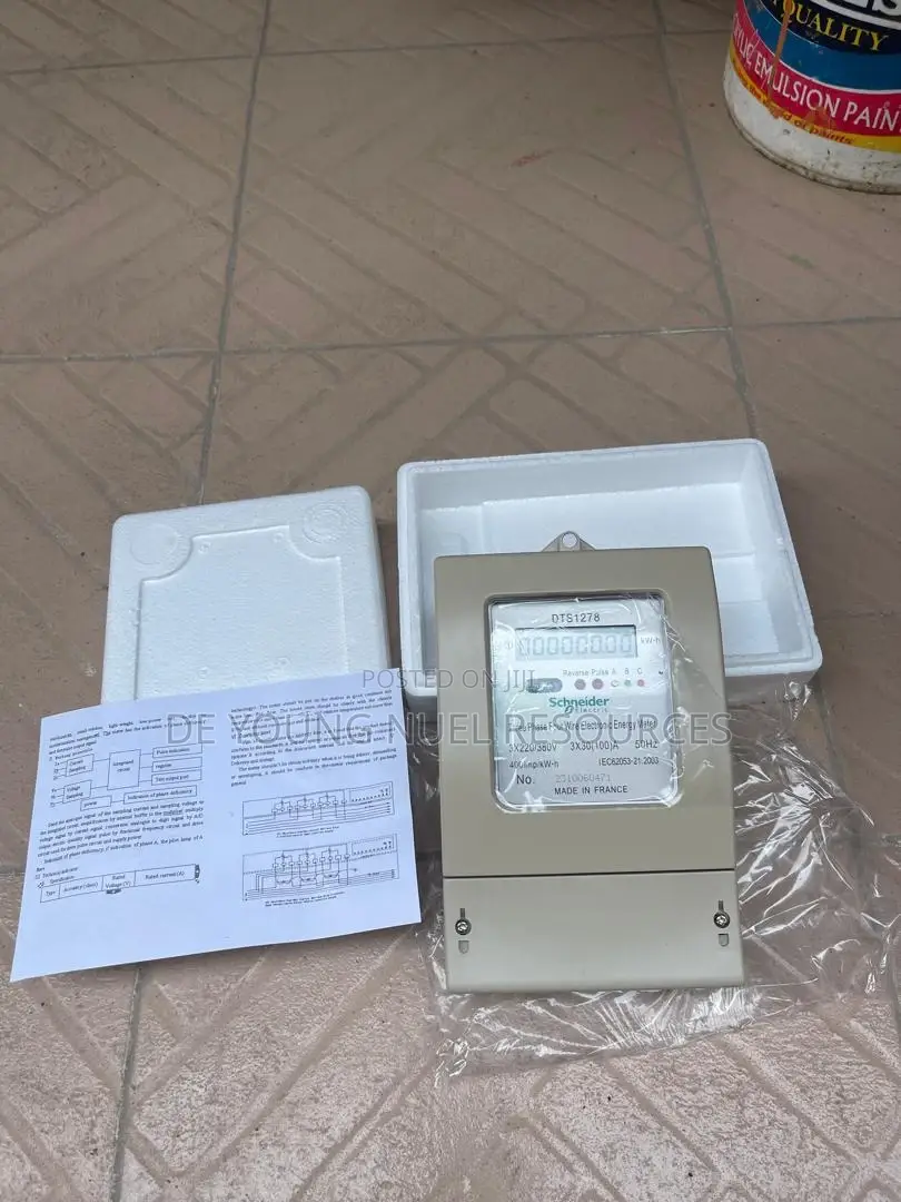Three Phase Four Wire Electronic Check Meter Postpaid