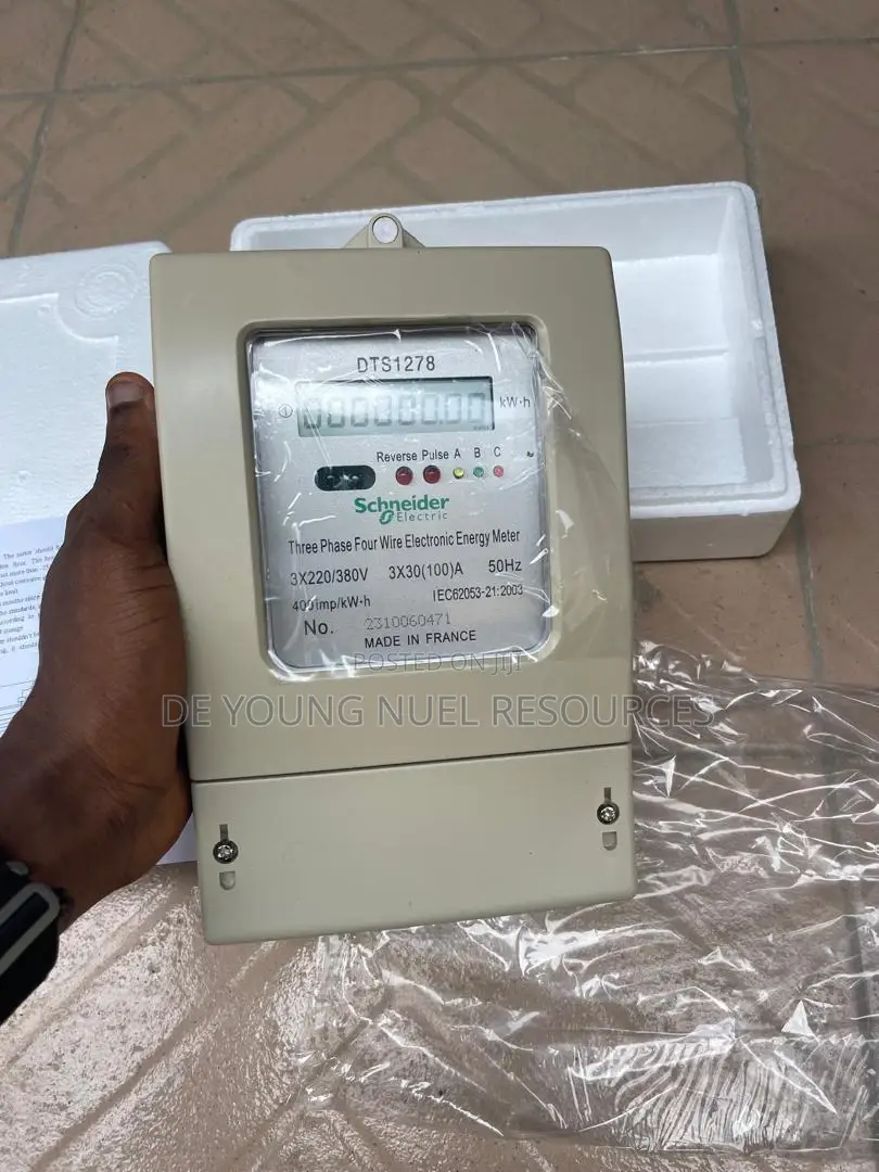 Three Phase Four Wire Electronic Check Meter Postpaid