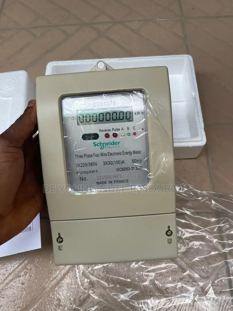 Three Phase Four Wire Electronic Check Meter Postpaid