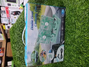 Double Head Solar Charging Fan