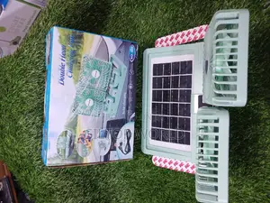 Double Head Solar Charging Fan