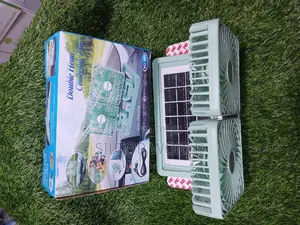 Double Head Solar Charging Fan