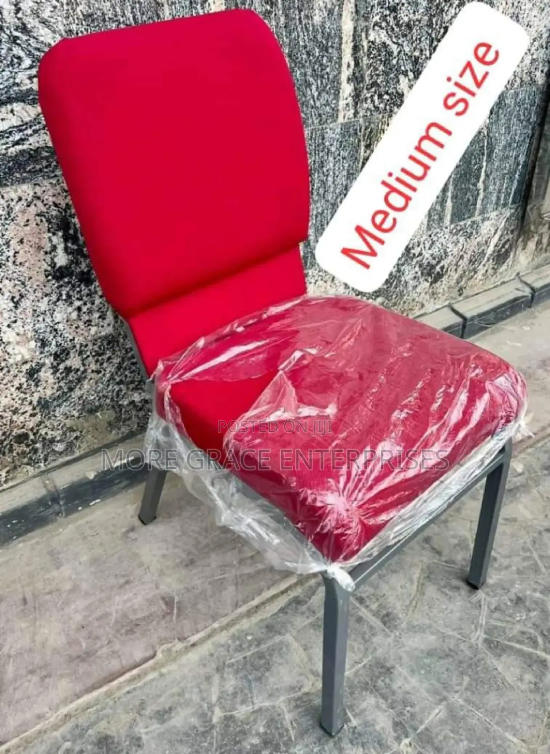 Red Church Chair, Medium Size