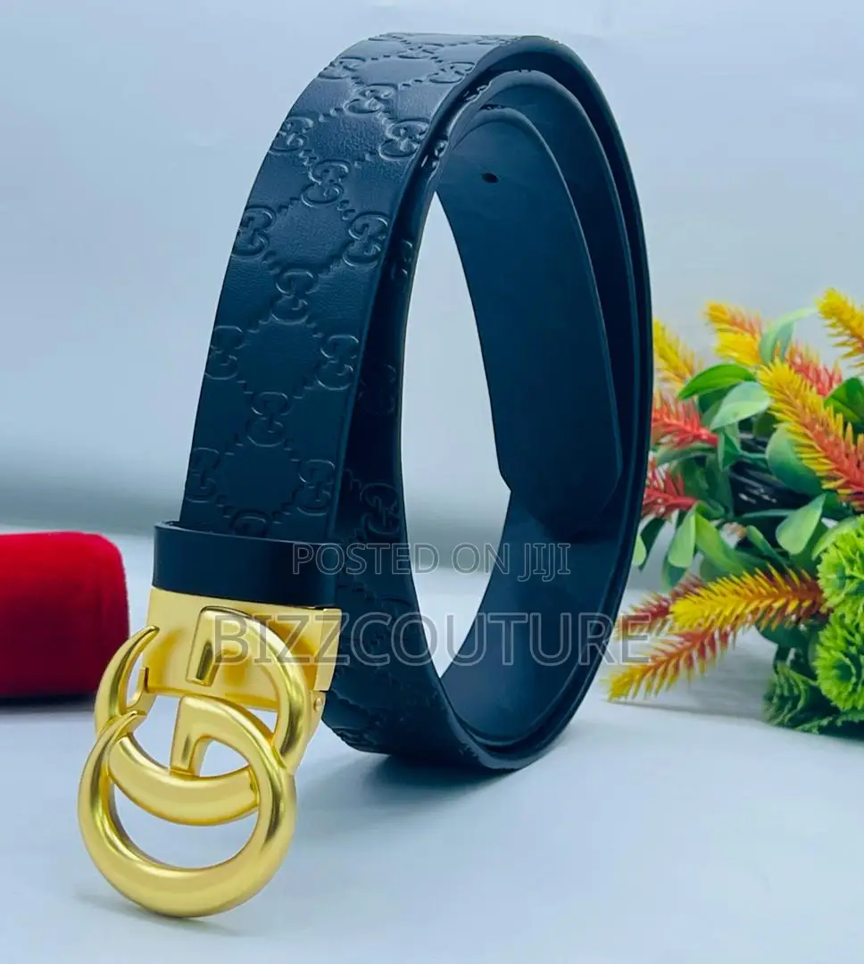 Original GUCCI Leather Belts Available in Store
