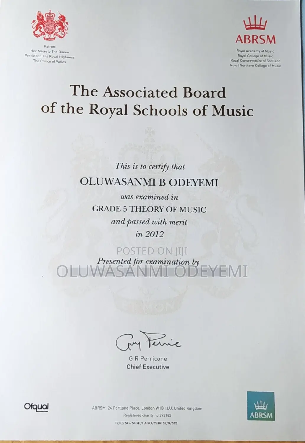 International Music Certification Training