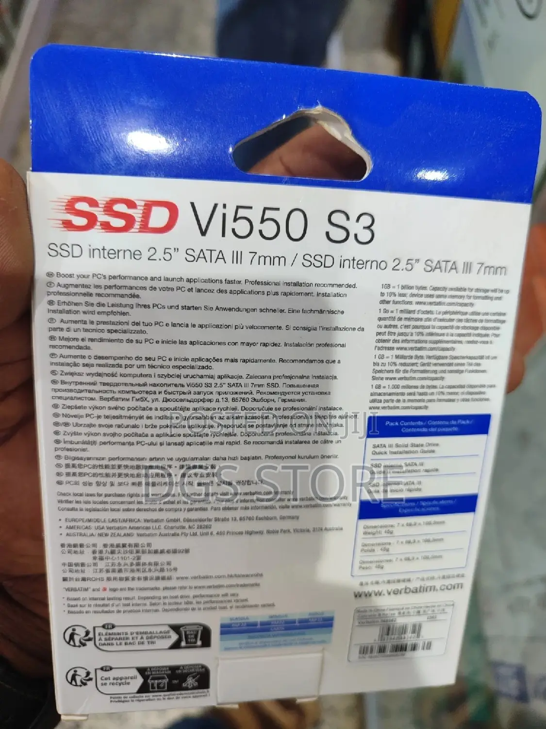 Verbatim V1550 S3 Internal SSD 512gb Hard Drive