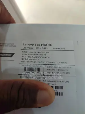 New Lenovo Tab M10 64 GB Gray