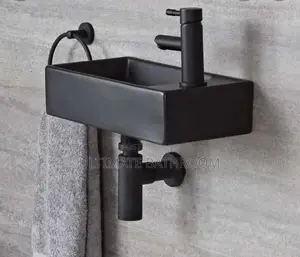 Wall Mounted Black Art Basin