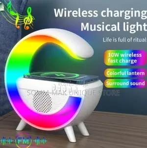 Genres 3 in 1 Wireless Bluetooth Speaker, Wireless Charger
