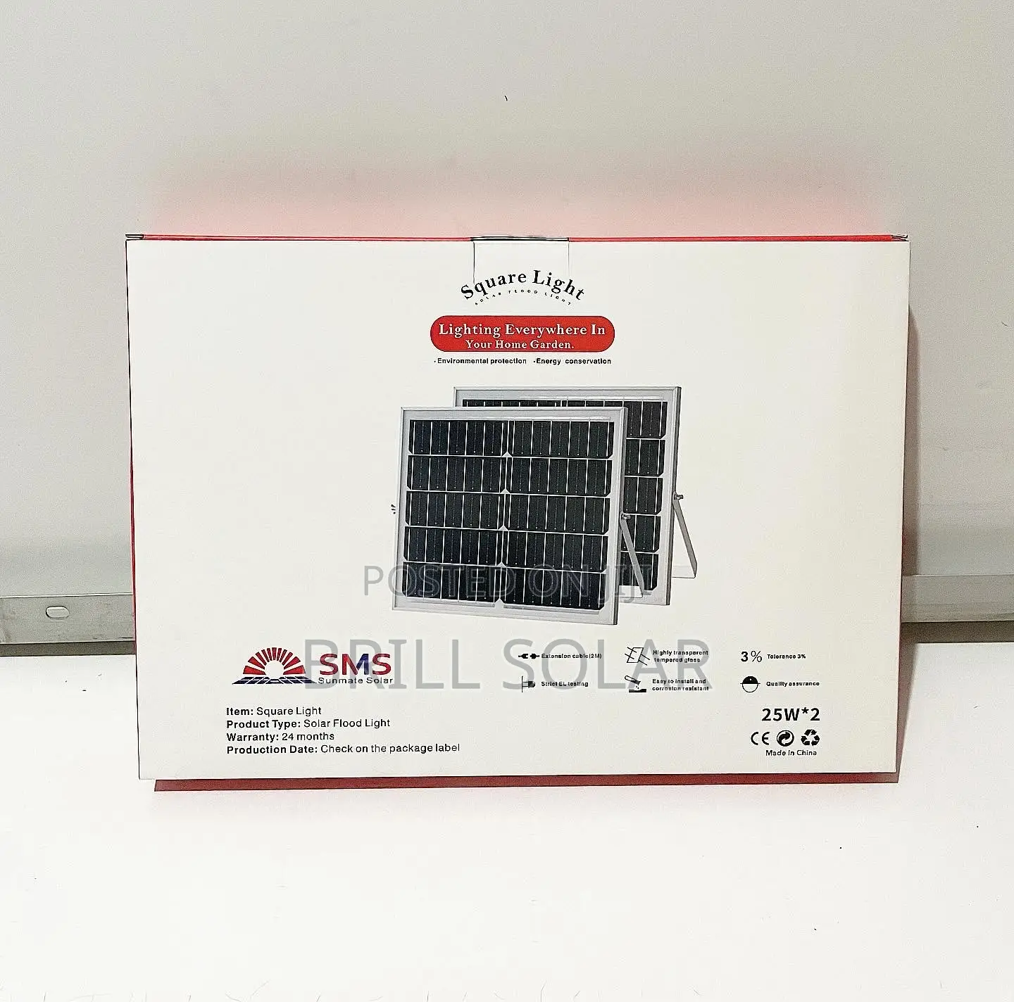 200w SMS Solar Flood Light - Square Light