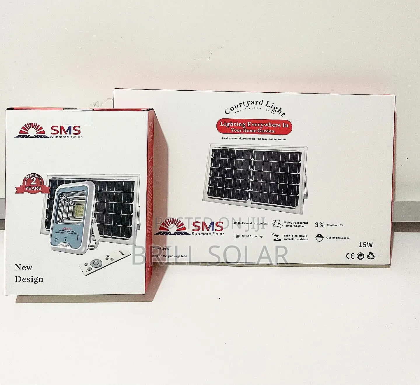 100w SMS Solar Flood Light - Courtyard Light