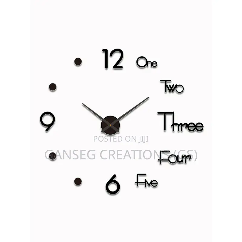 120CM(45'') Large DIY 3d Letter/Number Clock