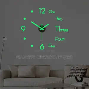 120CM(45'') Large DIY 3d Letter/Number Clock