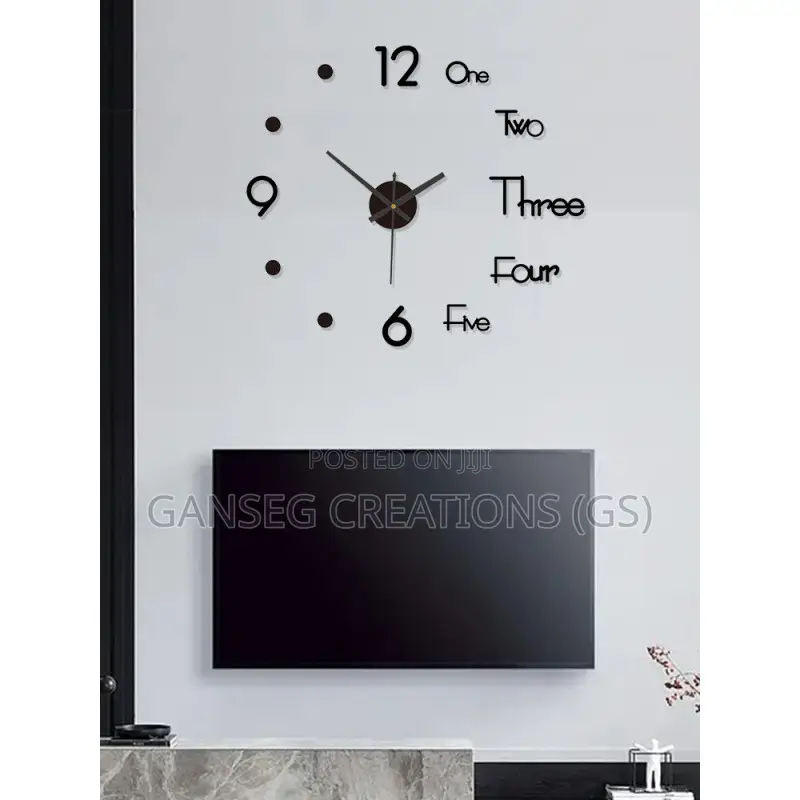 120CM(45'') Large DIY 3d Letter/Number Clock
