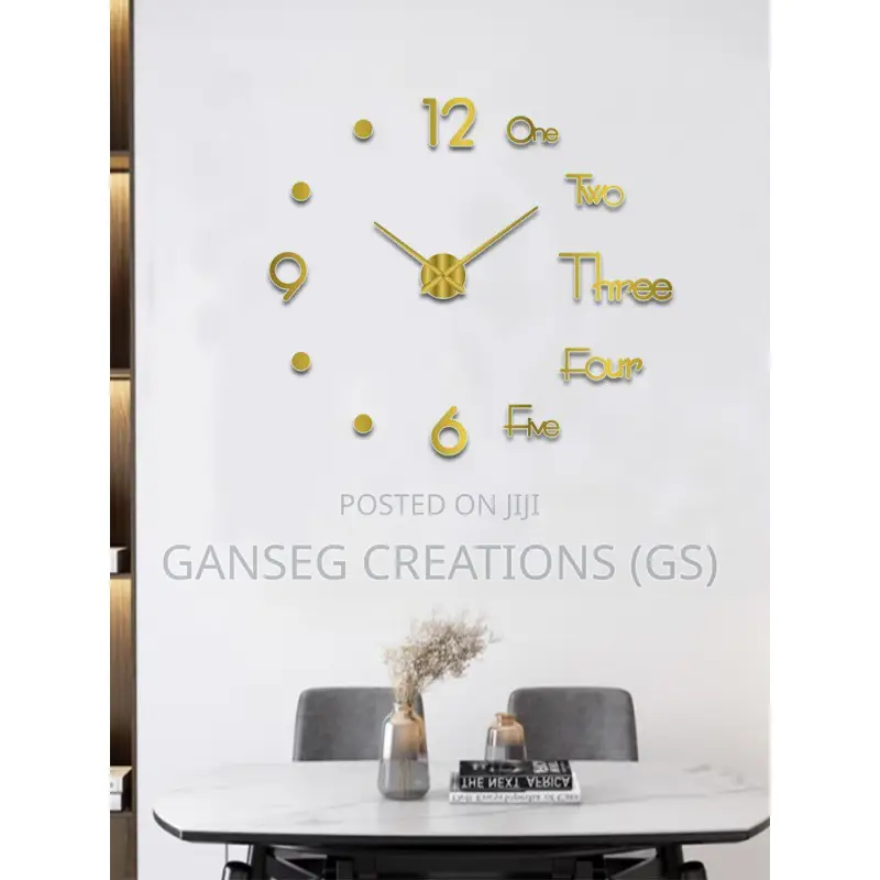 120CM(45'') Large DIY 3d Letter/Number Clock