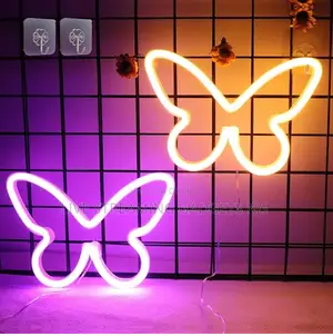 Butterfly Usb Neon Sign LED Light Wall Decor