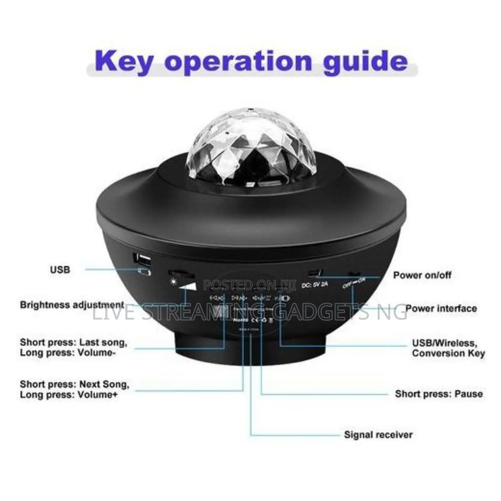 Starry Galaxy Projector Ambience Light