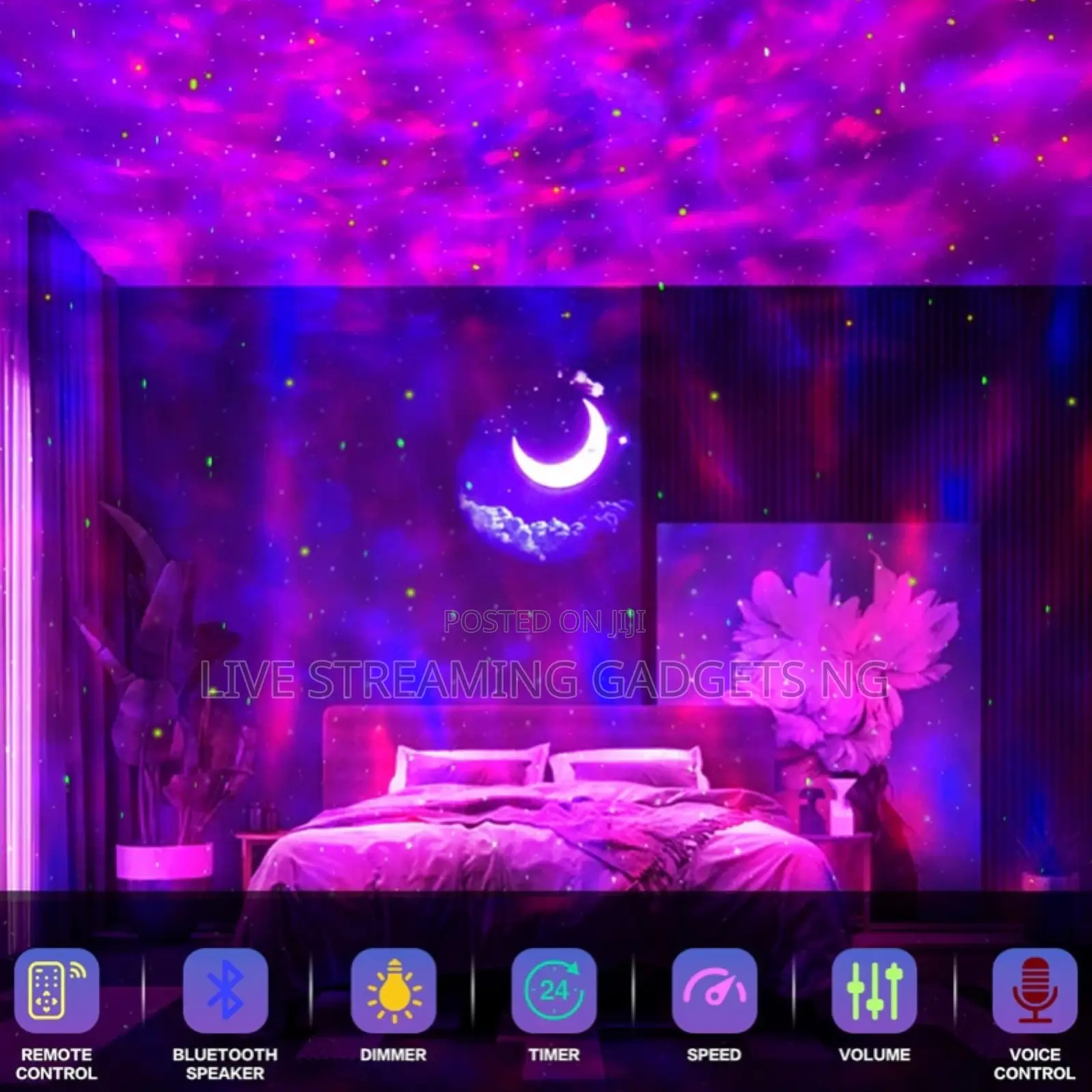 Starry Galaxy Projector Ambience Light