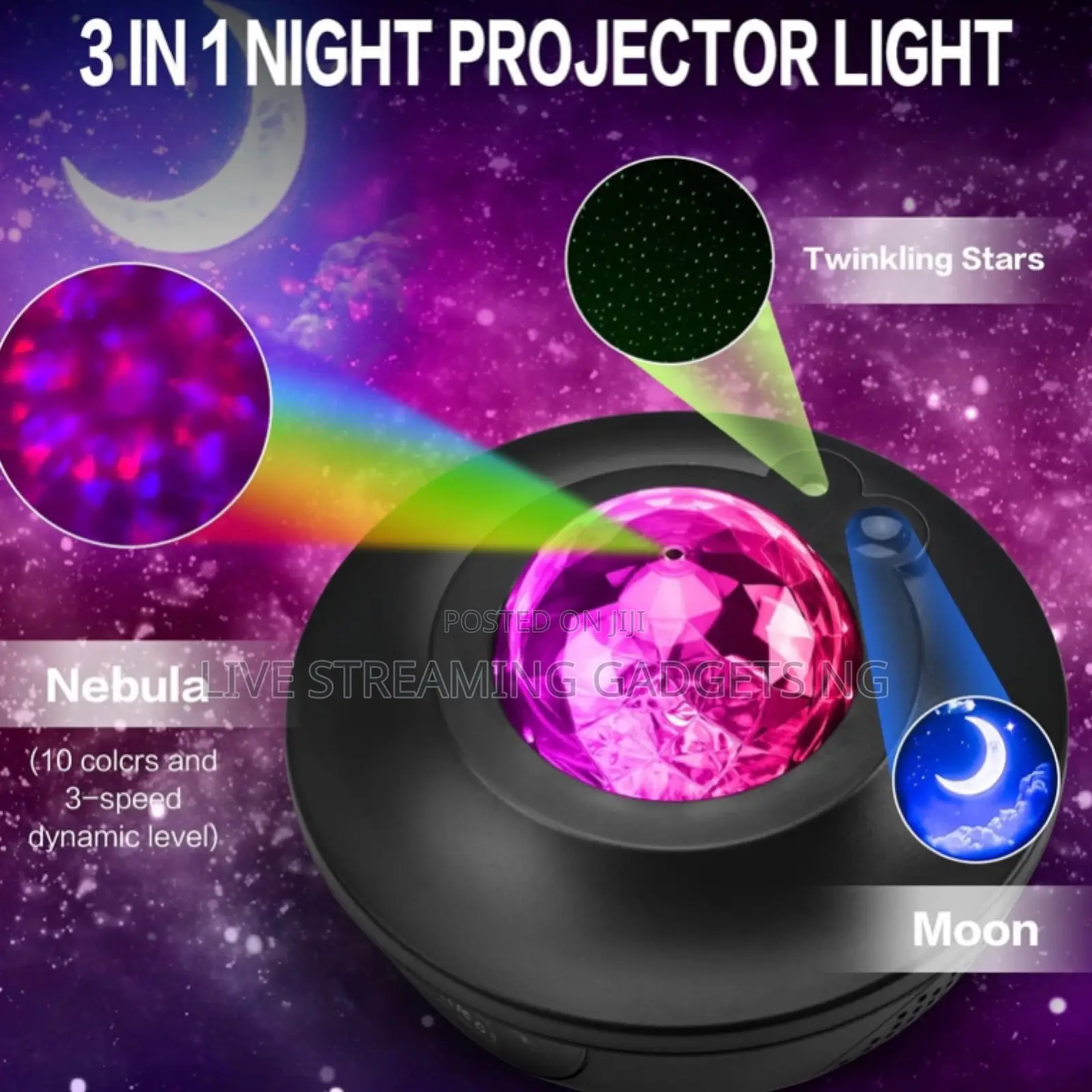 Starry Galaxy Projector Ambience Light
