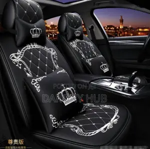 Top EXECUTIVE Crown LUXURY Seat-Coverblack/Red