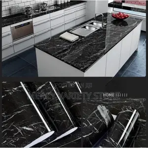 Marble Vinyl Waterproof Wallpaper For Kitchen - 5M
