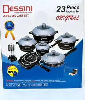23pcs Original Dessini Regina Cookware Die Cast Set .