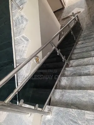 Dark Grey Glass/Stainless Railing