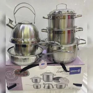 12pcs Korkmaz Stainless Pot Set