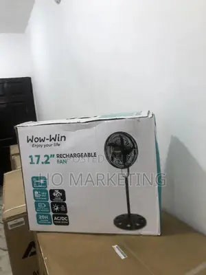 Powerfull Airflow Rechargeable Standing Fan 17.2''