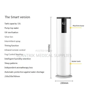 12l Floor Standing Mobile Remote Large Smart Ultrasonic