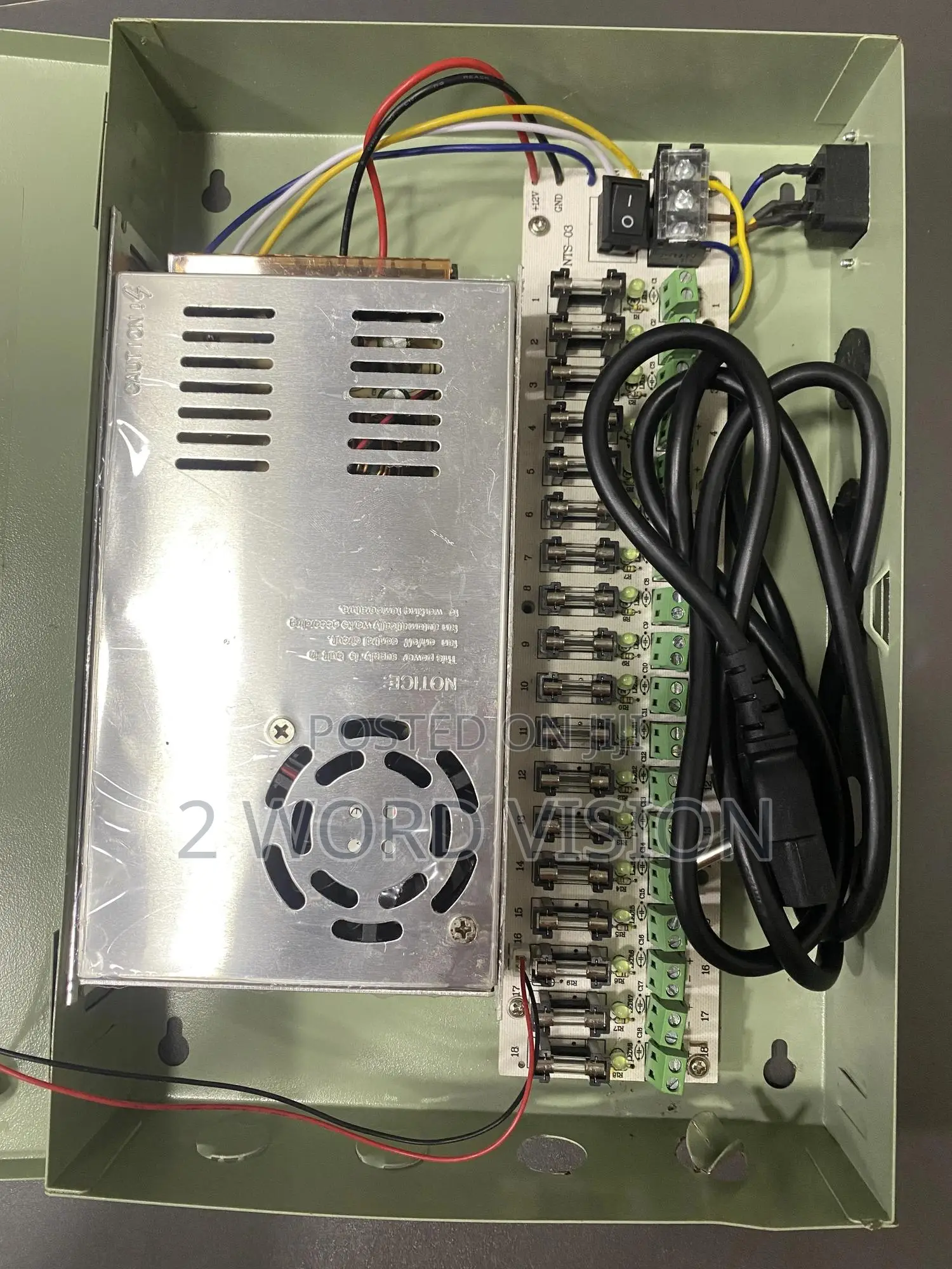 18 Way Power Supply Box for CCTV 30ah